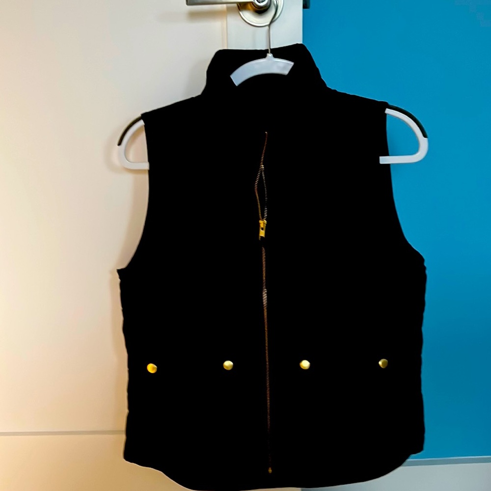 J Crew black vest, never worn.